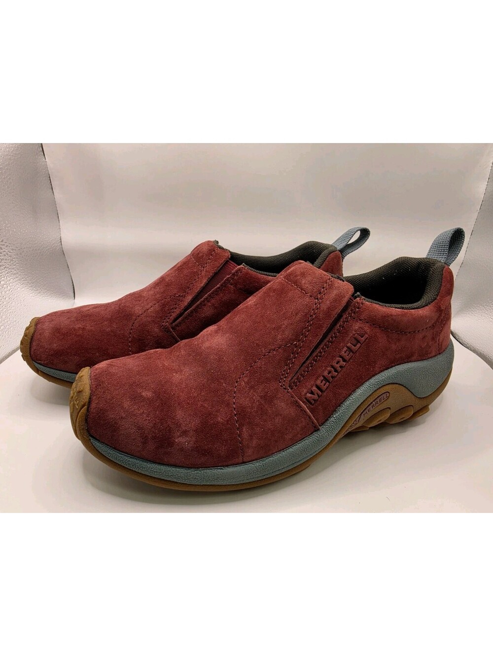 Merrell Jungle Women’s 6.5 US Moc Suede Leather Water Proof Shoes Burgundy